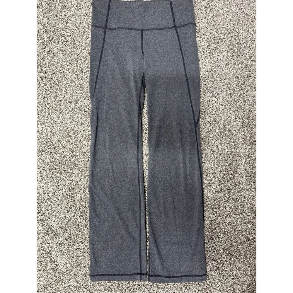 Athleta Leggings Size M Flare Yoga Pants High Rise Activewear Gray
